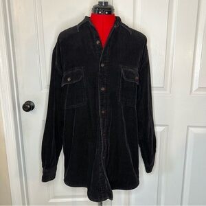 Wolverine Corduroy Jacket Mens Sz M Button Up Collar Fleece Lined Coat Shacket